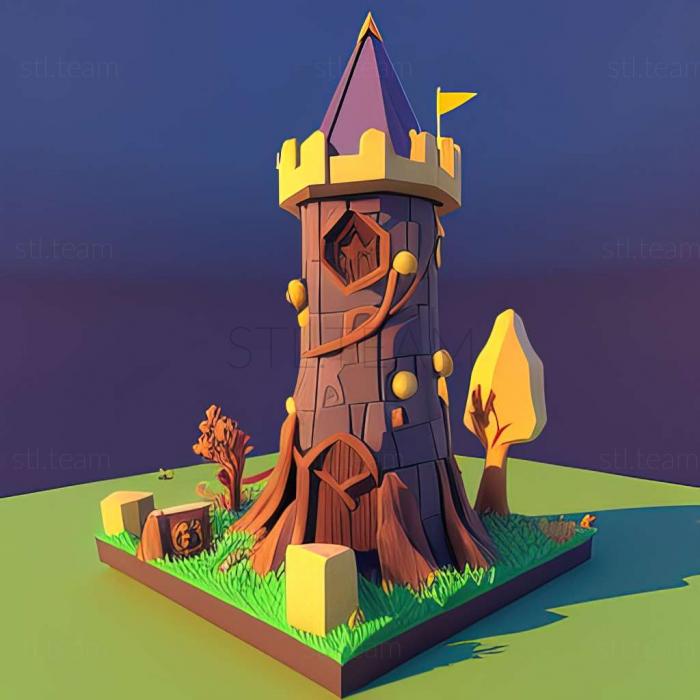 3D model Tower Bloxx Deluxe game (STL)